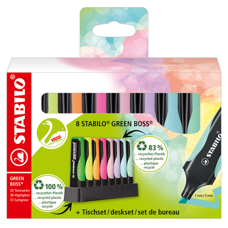 Stabilo Green Boss Deskset
