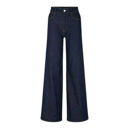 Hugo Boss, Wide Jeans Blauw, Dames, Maat:W26,Katoen