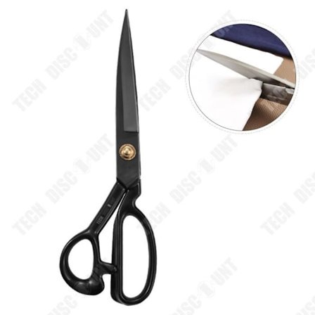 Skräddarsaxar - TECH DISCOUNT - 8*23cm - Manganstål - Bekväm handtag - Svart