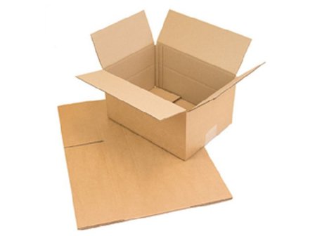 BOXON Wellpapplåda 250x250x250/200mm - Lyreco - Emballage och lagerutrustning - Lådor och well - Welllådor 1-lag - 370-500 mm