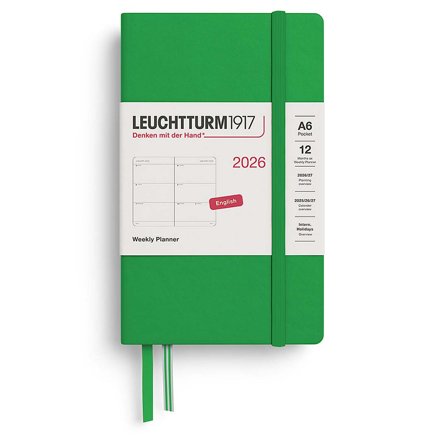 Leuchtturm1917 Kalender Weekly Planner 2026 A6 Spring Leaf