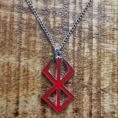 Berserk Berserker Guts Logo Sværd Anime Manga Cosplay Kjede Halskjede Kjede KLB