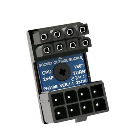 Moderkort CPU 8PIN Power Steering Connector 8-Pin 180 Degree Connector Adapter