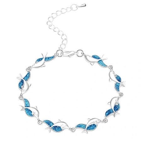 (pow yeah!) Fashion Luksuriøst Aobao Dyre Delfin Armbånd Til Kvinder Fod Smykker Gave