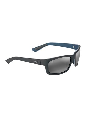 Maui Jim Kanaio Coast Unisex Sunglasses with a frame made of nylon in black and lenses made of glass in grey