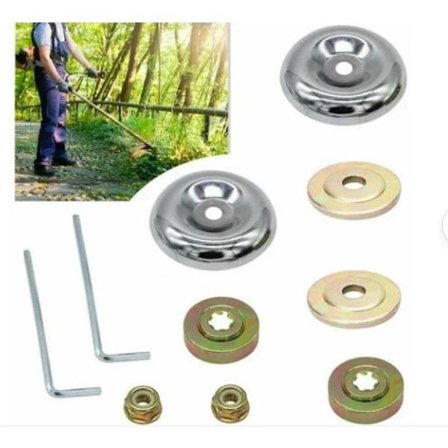 Gressklipper deler arbeidende hode tilbehør platen beskyttende deksel mutter - 10 pakke