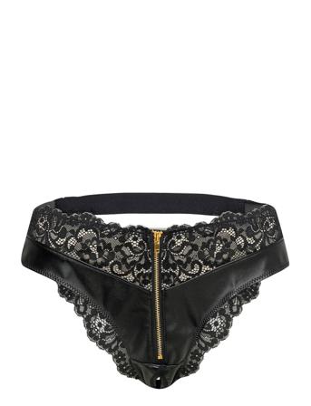 Talia Open Brazilian R Lingerie Panties Brazilian Panties Svart Hunkemöller