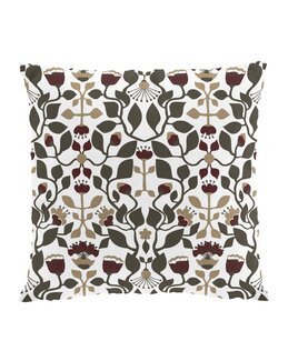 Pudebetræk Blomster Beige