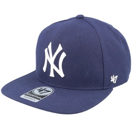 47 Brand - MLB - Blue - snapback - Cap - New York Yankees No Shot Captain Light Navy Snapback - Hatstore