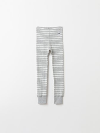 Polarn O. Pyret - Leggings striped - 86 - Childrenswear - grey