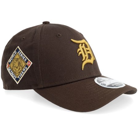 New Era - MLB Brun adjustable Caps - Detroit Tigers World Series Patch 9FORTY M-Crown Brown Adjustable @ Hatstore