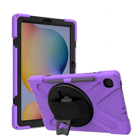 Til Samsung Galaxy Tab S6 Lite 10.4 Etui med Penholder, Blød og Let Silikon Etui til Galaxy Tab S6 Lite 10.4 2020 Sm-p610/p615 Drejelig Stativ