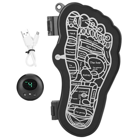 Lader EMS Fotmassasjepute Foldbar Justerbar Fotmassasjestimulator