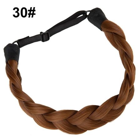 Syntetisk pannebånd 3-tråds fletter hår 30 30