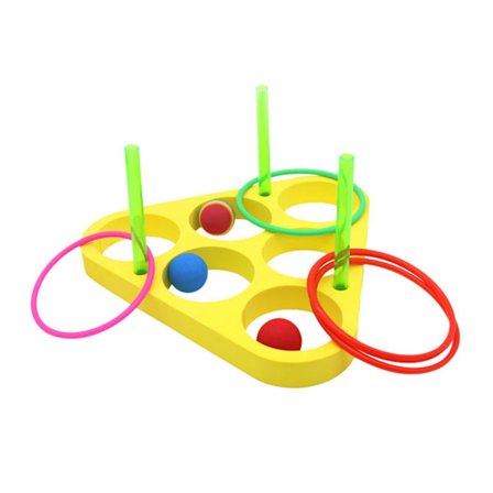 Ringar Kasta poolleksak EVA flytande skum med bollar för barn vuxen vattensport