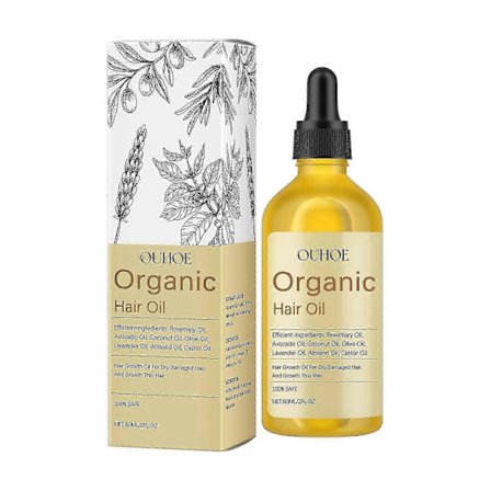 OUHOE eterisk olja för hårvård. Ger näring åt hårbotten, stärker håret, ger näring åt håret och ger en högkvalitativ hårvårdande essens