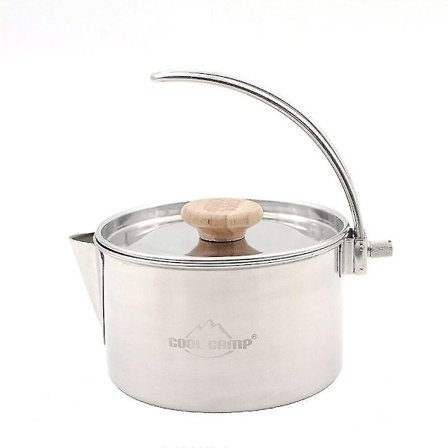 1,1l Rustfrit Stål Tekande Camping Kaffekande Kogekedel