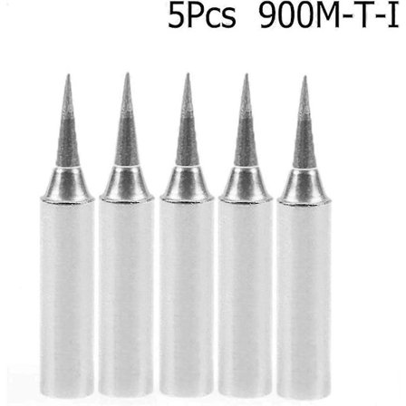 Sarja, jossa 10 vaihdettavaa juotoskolvin kärkeä (900m-T-B 900m-T-I lyijytön) Hakko, Radio Shack, Tenma, Atten, Quick, Aoyue, Yihua 