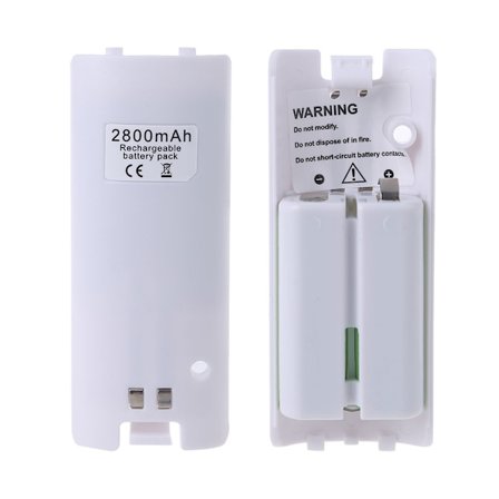 2800Mah turvallinen ladattava akku WII:lle WII U -pelikonsoliin 2 kpl / pakkaus