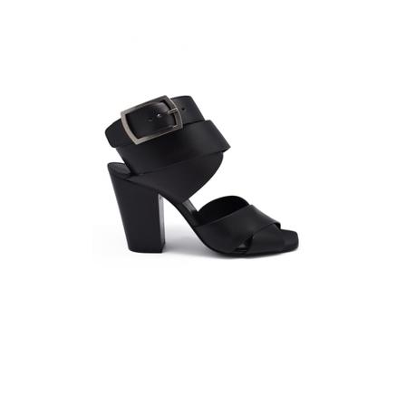Saint Laurent, Crossover Strap Sandals Czarny, Kobieta, Rozmiar: 40 EU