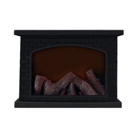 Elektrisk spis lantern LED logeffekt rektangel spis lantern för heminredning inomhus juldekorationer