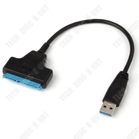 USB-adapter - TECH DISCOUNT - SSD-anslutning - Överföring 50 Go/s - SATA-kompatibilitet