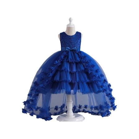 Tyttöjen Kukallinen Mekko Lapsille Elegantti Juhlamekko Hihaton Tutu-Mekko