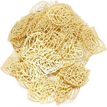 Leaf Charms Hollow Leaf Charms SETT SET