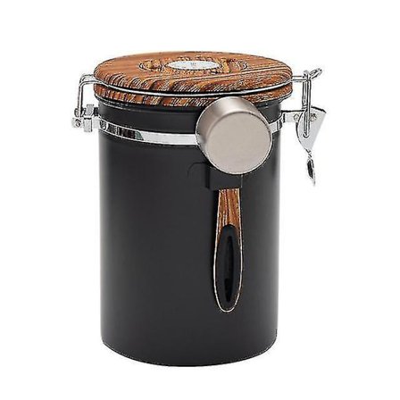 Stainless Steel Airtight Coffee Container Storage Canister Set Coffee Jar Canister With Scoop For Coffee Beans Tea 1.8l