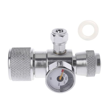 Professionell CO2 tryckmätare Regulator Manometer över 1500PSI Reducer JIS M22-14 aluminiumlegering används för industri