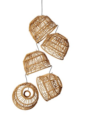 Konstsmide - Stor lampskärm 5 pack - Brun - Ljusslingor - Från Homeroom