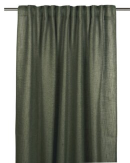 Yhdistelmänauhaverho Brooklyn yksivärinen pellavatyylinen 2 kpl Tummanvihreä