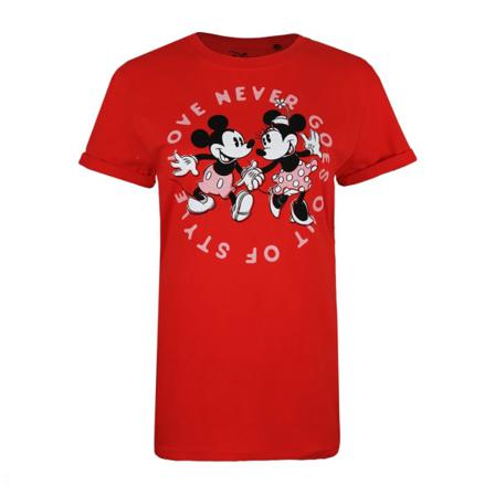 Disney Dam/ladies Love Goes Never Of Style T-shirt M Röd