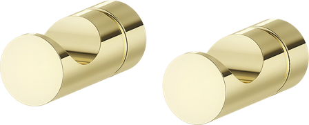 Mora INXX II Handdukskrok 2-pack, polerad mässing PVD, Badrum