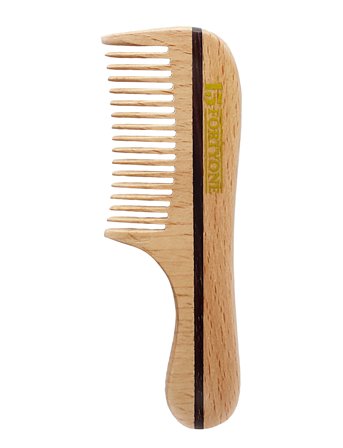 1541 of London Wooden Moustache/Beard Comb Natural Beechwood - ONE SIZE