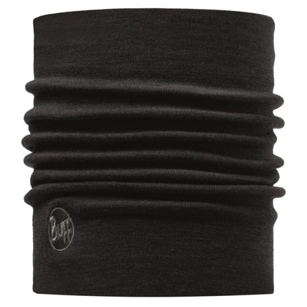 Buff Heavyweight Merino Wool Unisex scarves Black OneSize