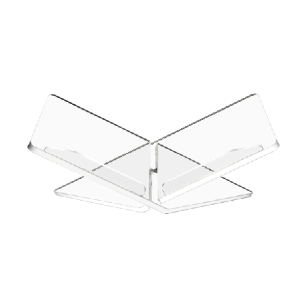 Kryssramme akryl bokholder Transparent akryl bokstativ, for lesing visning oppskrifter, kokebok, åpen bokstativ S