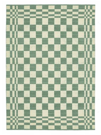 Tango 300X400 Large Green/Ivory White Rug
