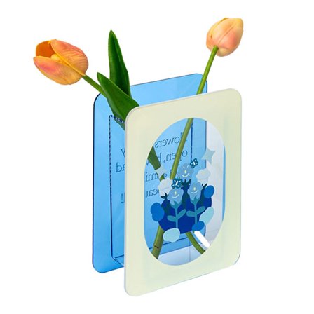 Akryl Blomster Vase Moderne Bukett Holder Klar Plante Blomsterbeholder Estetisk Romdekor Campanula Blomst