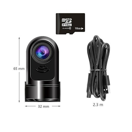 1080p HD 360 roterande Mini Adas Dashcam Ny Mini Front Dash Camera för bilar 2024 db