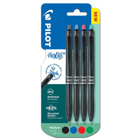 PILOT Gelpenna Frixion Ball Plus 0,7mm 4/fp - Lyreco - Kontorsmaterial - Pennor - Gelpennor raderbara
