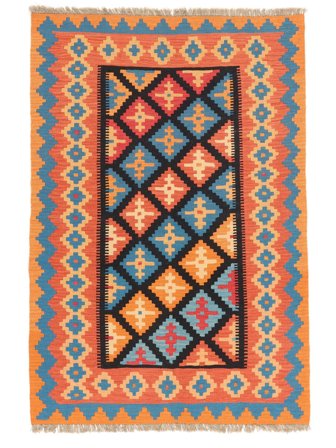 Tapis Kilim Ghashghaï 128X184 Rouge/Orange ( Perse)