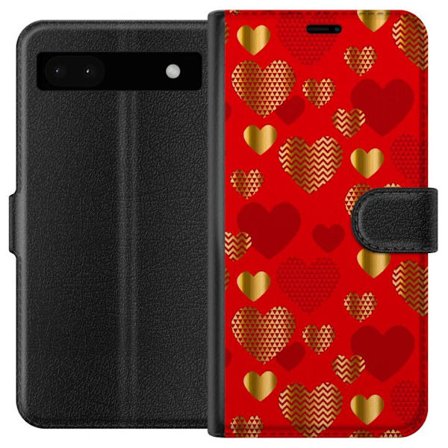 Yhteensopiva Lompakkokotelo Google Google Pixel 6a GoldenHearts
