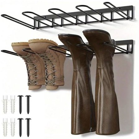 Todelts hængende skostativ - skoopbevaringsstativ - kan rumme 4 par sko - 40 cm x 25 cm