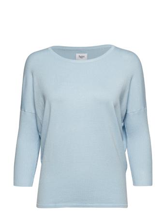 A2561, Milasz R-Neck Pullover Pullover Blå Saint Tropez
