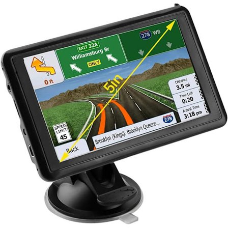 5 tommer HD bil GPS navigator