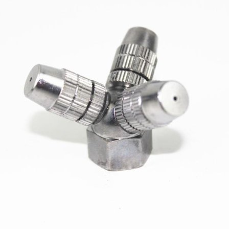 Sprøjtedyse - 5 stk. 3 hoveder G1/4 tomme hungevind havedamper