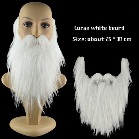 DIY Fancy Dress Skjegg Lange Fluff Beards Cosplay Kostyme rekvisitter