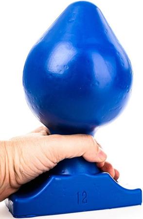 All Blue Vinyl Anal Plug 22,5 cm Grövre analplugg - Blushme.se