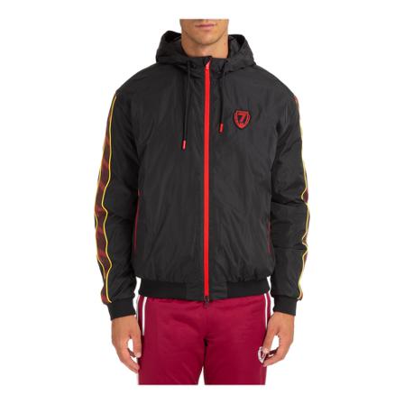 Emporio Armani Ea7, Jacket blouson hood Zwart, Heren, Maat:M,synthetic